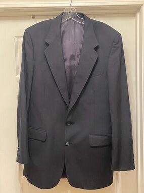Givenchy Men's black wool Two-Button Suit Blazer